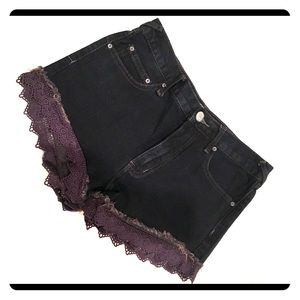 Free People Crochet Shorts